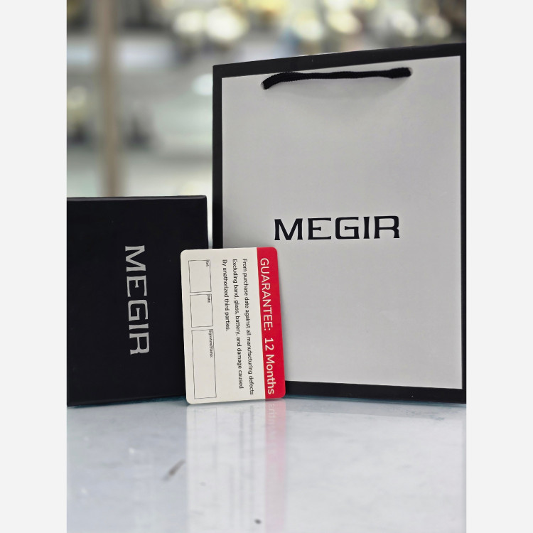 ساعت مچی مردانه مگیر(MEGIR) سه موتوره کرنوگراف اورجینال