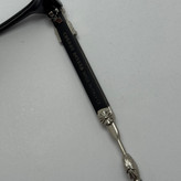 عینک بلوکات کروم هارتز مشکی نقره ای Chrome Hearts 2272 - کیفیت مستر