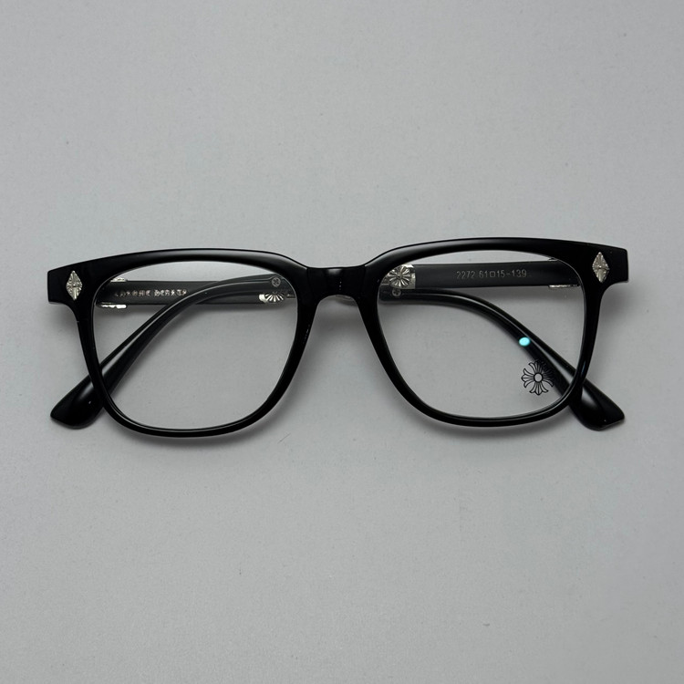 عینک بلوکات کروم هارتز مشکی نقره ای Chrome Hearts 2272 - کیفیت مستر