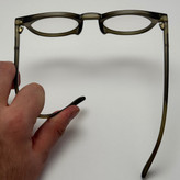 فریم عینک بلوکات طبی لویی ویتون سبز زیتونی tr90 نرم و سبک به همراه کاور پارچه ای و دستمال - عینک کار با کامپیوتر