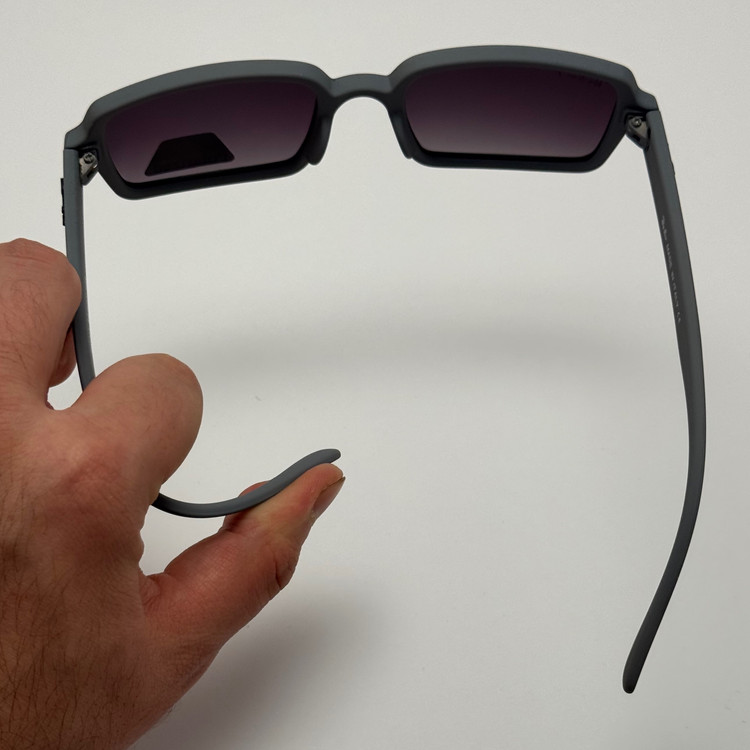 عینک آفتابی پلاریزه ریبن مستطیلی طوسی کد rayban RB 2201