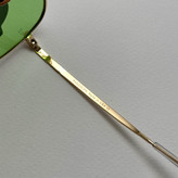 عینک شب و آفتابی خلبانی رندولف شیشه سنگ سبز فریم طلایی فول پک اصلی RANDOLPH AVIATOR RE 58 24K GOLD