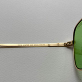 عینک شب و آفتابی خلبانی رندولف شیشه سنگ سبز فریم طلایی فول پک اصلی RANDOLPH AVIATOR RE 58 24K GOLD
