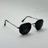 عینک ریبن هگزونال شیشه سنگ تمام مشکی به همراه پک کامل ریبن کد Rayban RB 3548