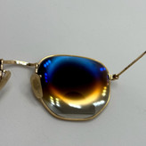 عینک ریبن شیشه سنگ هگزونال قهوه ای هایلایت آنتی رفلکس به همراه پک کامل ریبن کد Rayban RB 3548