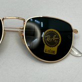 عینک آفتابی ریبن rayban شیشه سنگ مشکی طلایی کد rb 3958