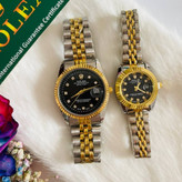 ساعت رولکس زنانه و مردانه دیت جاست Datejust تقویم تلسکوپی صفحه مشکی