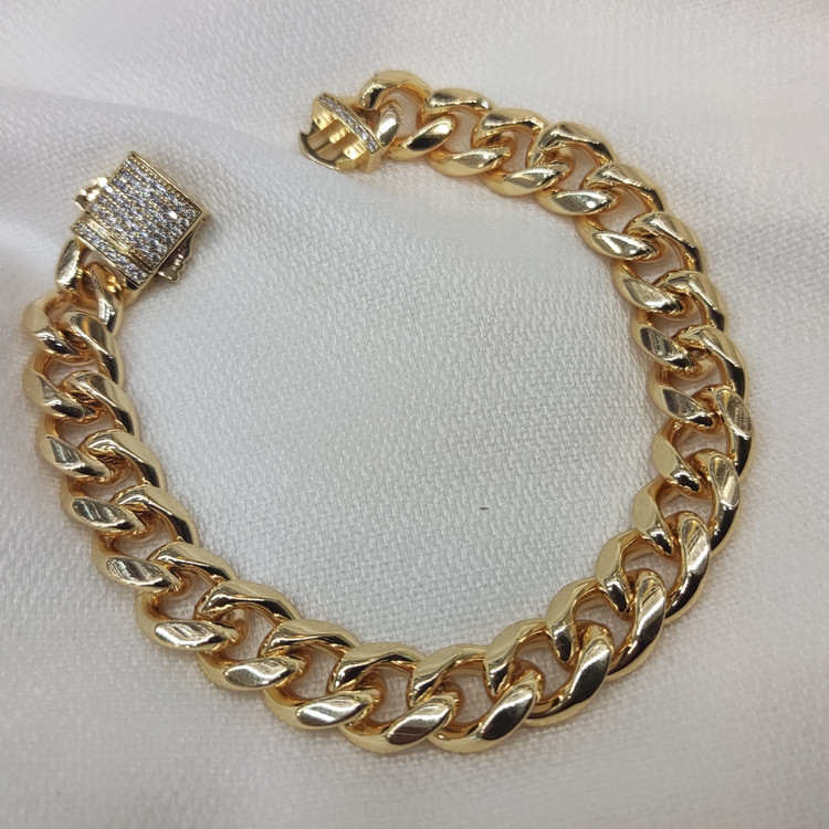 دستبند کارتیر قفل کوبایی نگین دار،دستبند مردانه قفل کوبایی،دستبند قفل کوبایی،دستبند زنانه قفل کوبایی