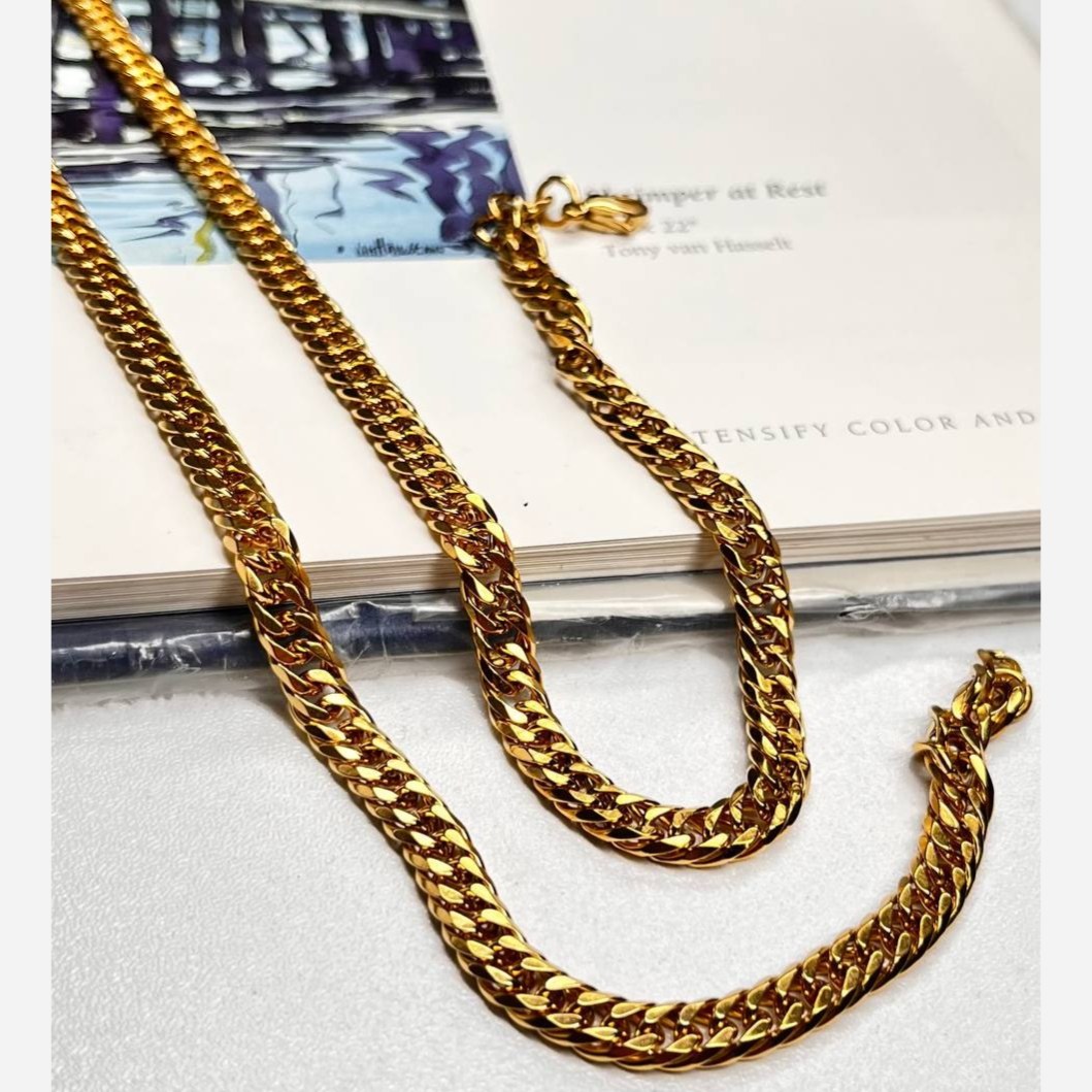 گردنبند مردانه طرح کارتیه Cartier جنس استیل عیار 316 رنگ ثابت کد ztk (پس کرایه)