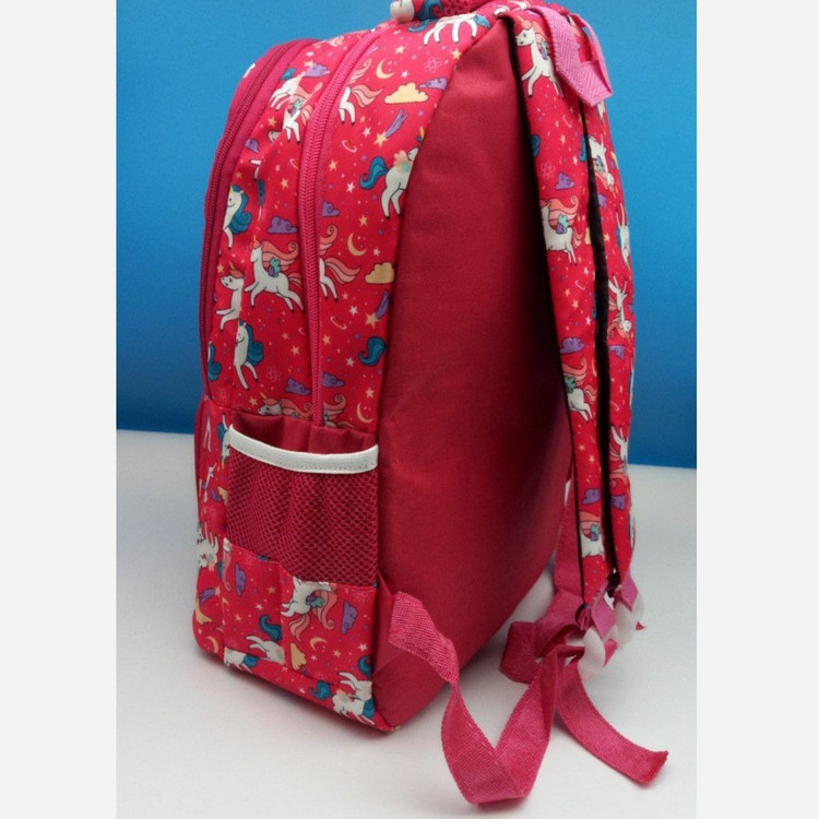 کوله پشتی 4زیپه طرح فروزن اسب تک شاخ و پونی در تنوع رنگ و طرح و کد ks (پس کرایه)