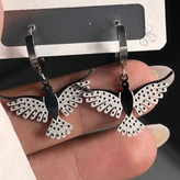 گوشواره استیل زنانه طرح پرنده رنگ ثابت کد tk (پس کرایه)