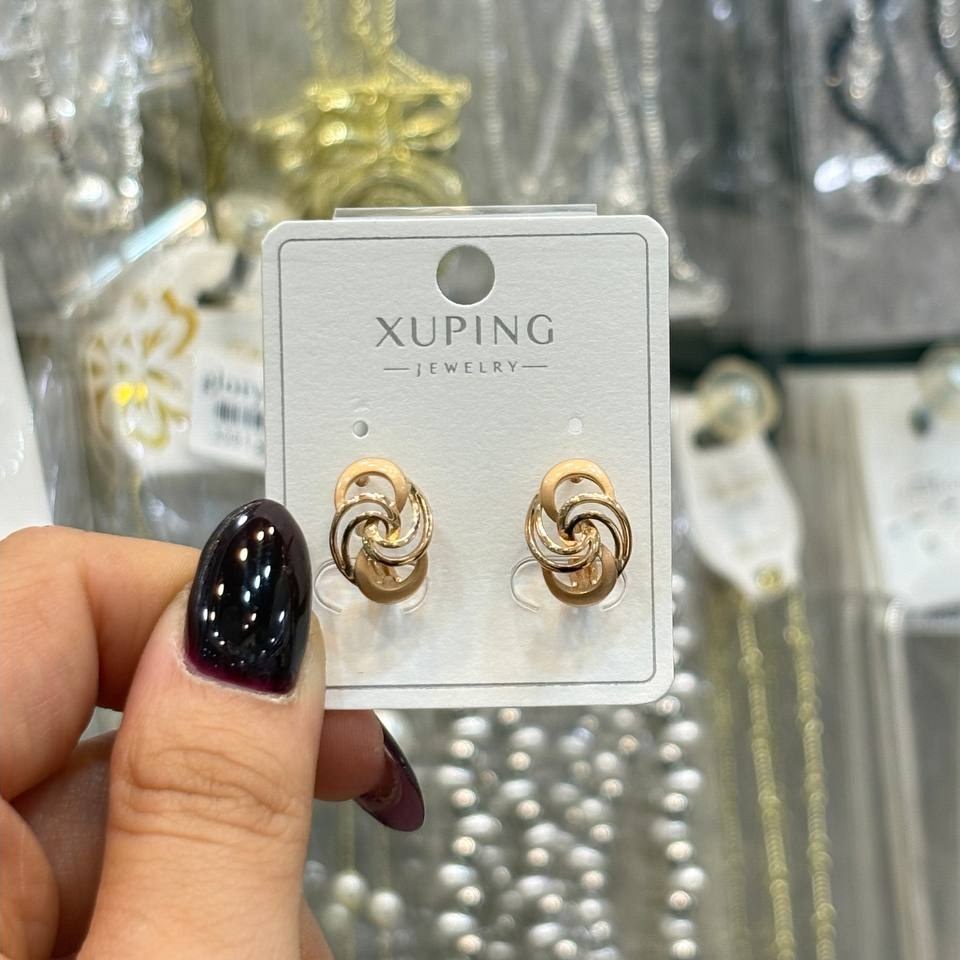 گوشواره ژوپینگ XUPING زنانه طرح گل رنگ ثابت کد gy (پس کرایه)