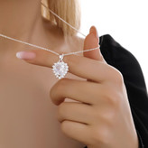گردنبند و آویز پلاک آبکاری نقره طرح گندمی آویز نگین تنوع طرح رنگ ثابت کد mp