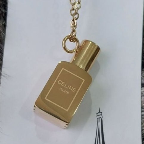 گردنبند و آویز پلاک استیل عطر یار و جا عطری رنگ ثابت کد as