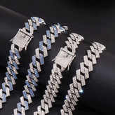 ست گردنبند و دستبند کارتیر فول نگین طرح چین فول chain در تنوع رنگ بالا درجه یک رنگ ثابت کد ki
