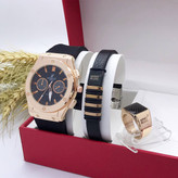 ست ساعت مردانه با دستبند و انگشتر ساعت مارک HUBLOT