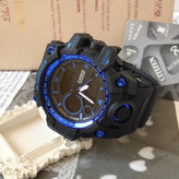 ساعت جیشاک دو زمانه های کپی حک مارک روی بدنه و قفل و بند مارکGshock کد L99270