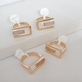 انگشتر ژوپینگ رنگ ثابت فوق العاده شیک با آبکاری طلا ورق بزنید لطفا