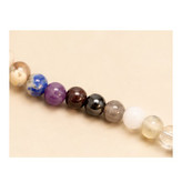گردنبند 35 نوع سنگ اصلی انرژی بخش با زنجیر استیل