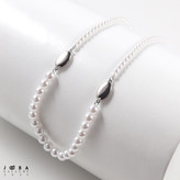 گردنبند مرواریدی بیضی ژوپینگ 1082072994