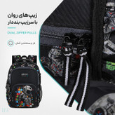 کوله پشتی بکسون فورس مدل SKY2-1560 به همراه جامدادی