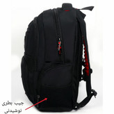 کوله پشتی حرفه ای لپتاپ مناسب لپ تاپ تا 17 اینچ محفظه ضدضربه حبابی پارچه ضدآب کوله پشتی فانتزی کوله حرفه ای