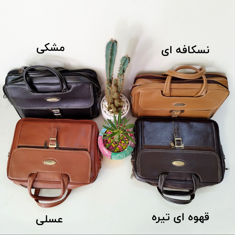 کیف اداری مردانه چرم (دستی و دوشی) مدل 1004