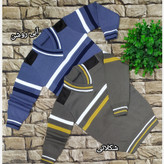 بافت ژاکت پسرانه شیک و خوشگل گرم وضخیم از سن 8 تا 11 تا 12سال