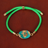 دستبند فیروزه زنانه کد 34448