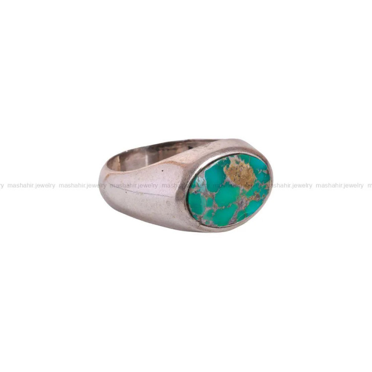انگشتر فیروزه شجری مردانه کد 2939