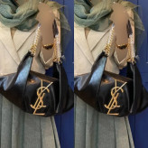 کیف زنانه یاشیل جنس چرم رنگ مشکی مجلسی و اسپرت