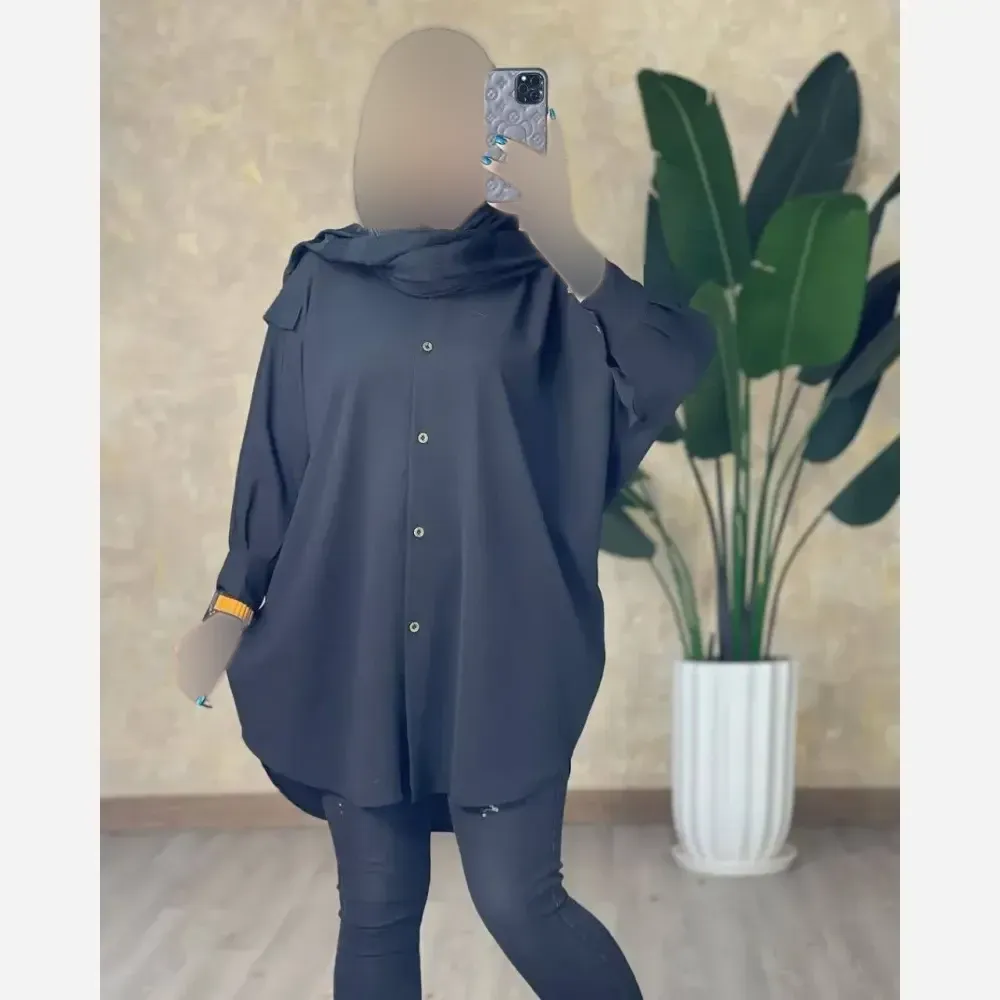 پانچ زنانه مدل رها جنس داکرون رنگ مشکی سایز فری 38 تا 48