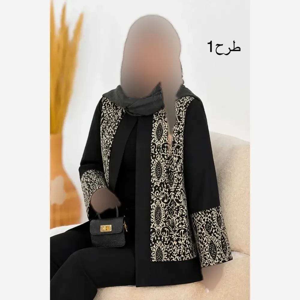 کت ماندانا پرشین مکانیک سوزن دوزی شیک و مجلسی فری سایز 36 تا 46