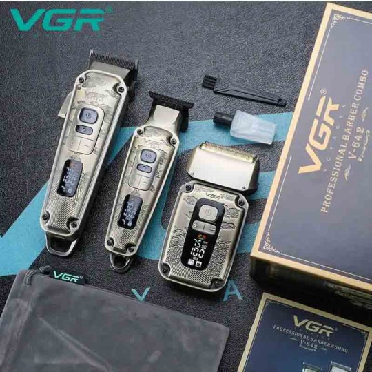 ماشین اصلاح 3 قلو وی جی آر مدل VGR V-642