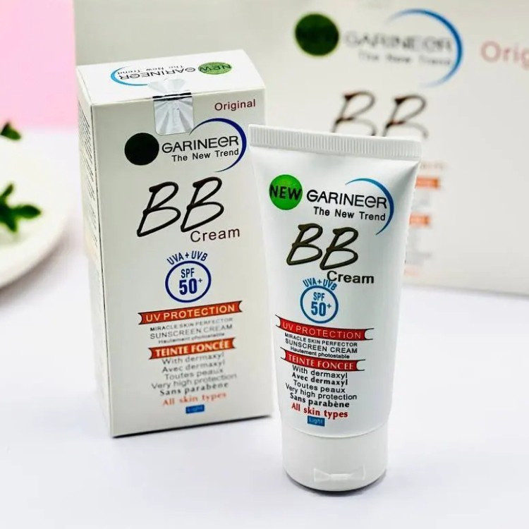 bb کرم گارنیر حاوی ضدآفتاب ضدلک ساخت فرانسه کرمپودر گارنیر