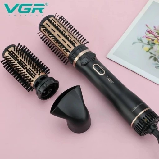 سشوار چرخشی برس حرارتی 3 در 1 وی جی آر VGR مدل V-496 ا VGR Proffessional HOT AIR BRUSH V-496جدید.