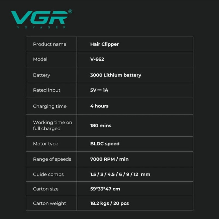 ماشین اصلاح فید زن و سایه زن وی جی آر مدل VGR V-662جدید.