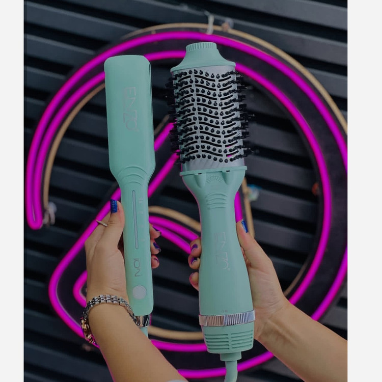 ست عروس لاکچری دو تیکه ایتالیایی از برند اصلی انزو سشوار برسی و اتو مو انزو