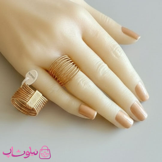 انگشتر زنانه ژوپینگ 9 ردیفه کد 3691