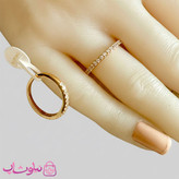 رینگ زنانه ژوپینگ مدل ظریف نگیندار کد 1491