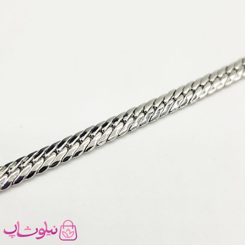 پابند زنانه YSX مدل کارتیه کوبیده نقره ای کد 1196