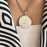 گردنبند اثر انگشت مینیمال استیل و نقره و طلا