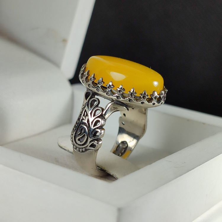 انگشتر شرف و شمس رکاب طاووسی رکاب آلیاژی با کیفیت کد 3556
