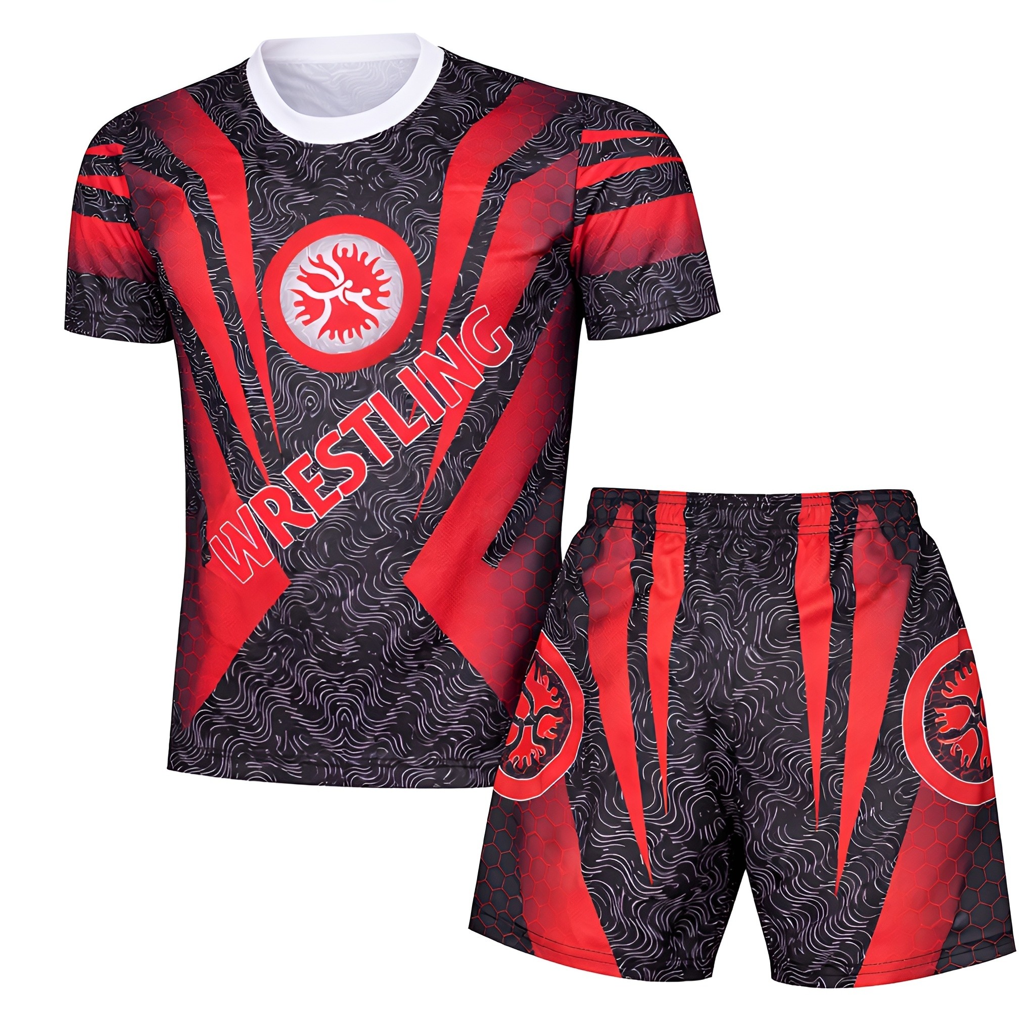 تیشرت کشتی با شورت اعلا سایز S تا 2XL
