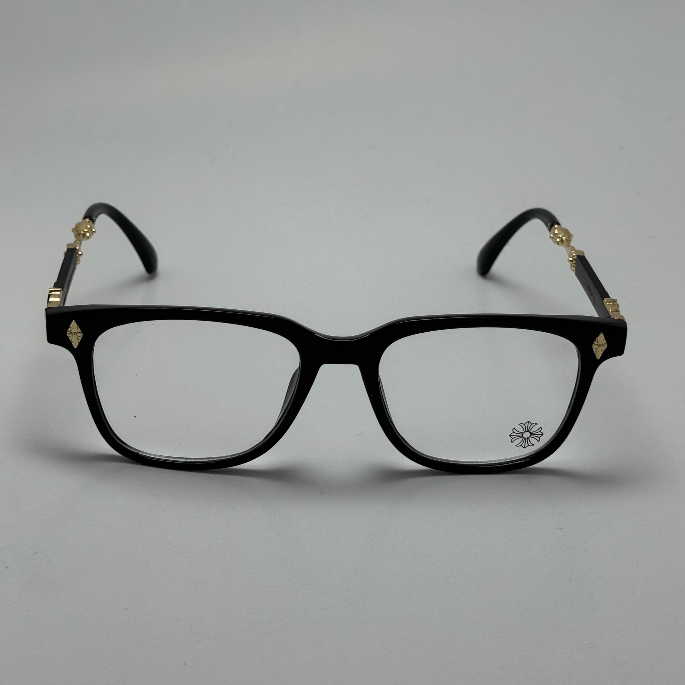 عینک بلوکات کروم هارتز مشکی طلایی Chrome Hearts 2272 - کیفیت مستر (ارسال رایگان)