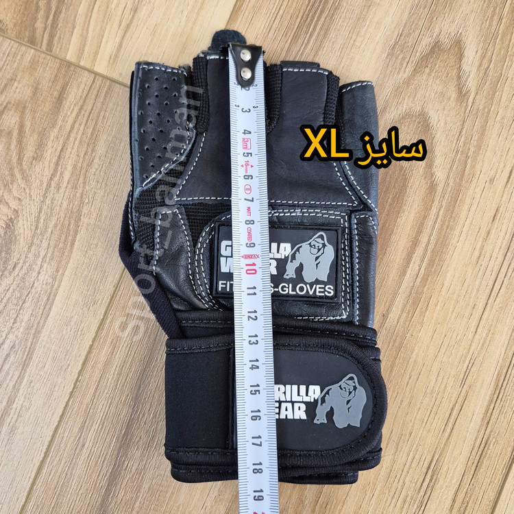 دستکش بدنسازی چرم گوریلا