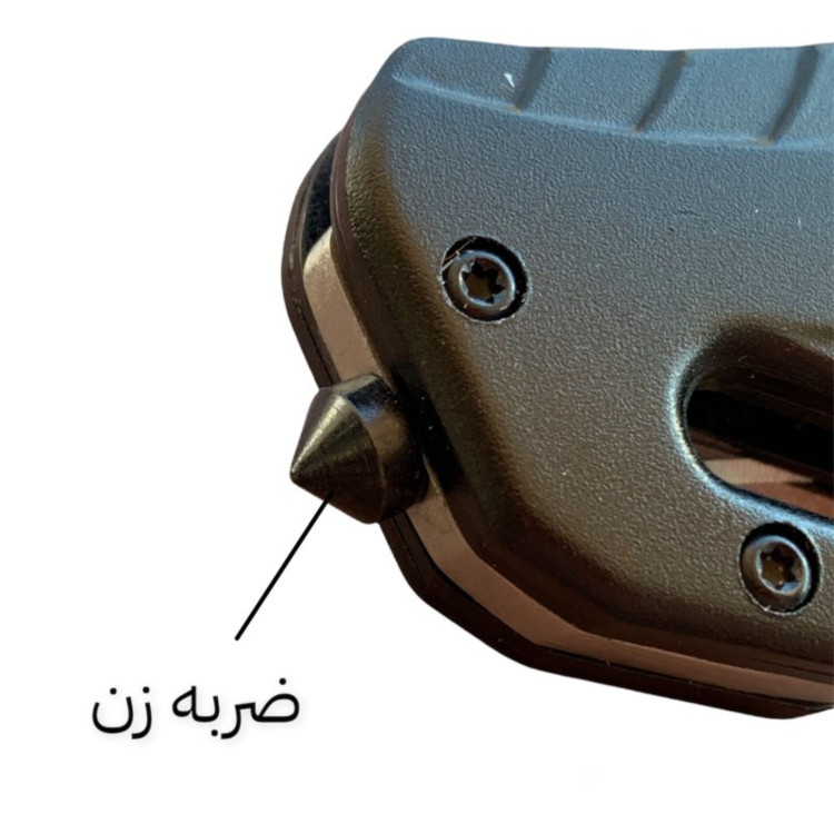 چاقوی جیبی F90 طلایی بوکر دارای کاتر و شیشه شکن