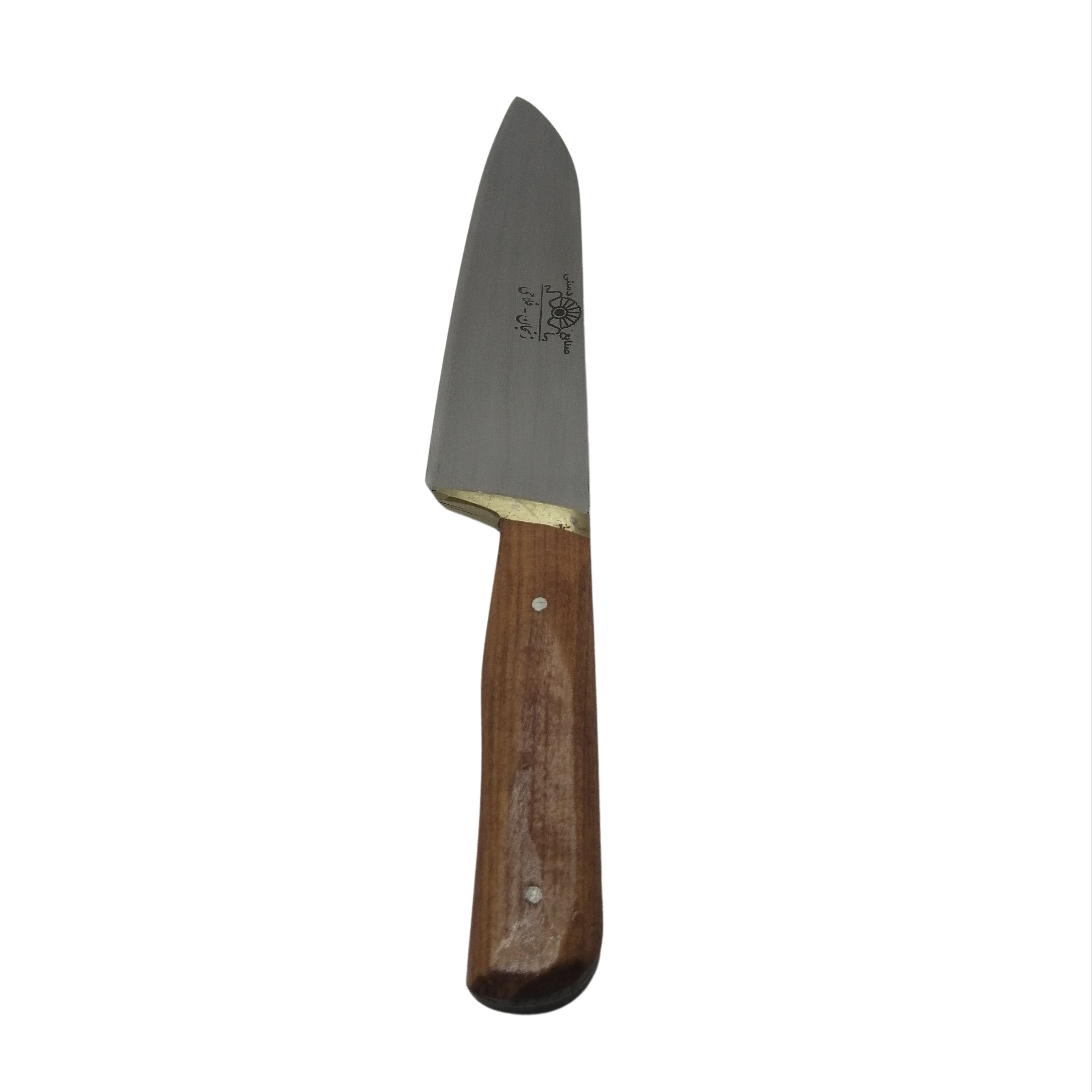 چاقوی آشپزخانه زنجان دسته چوبی مخصوص مرغ و گوشت